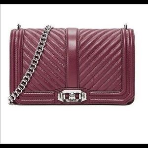 Rebecca Minkoff Chevron Quilted Crossbody Love Bag